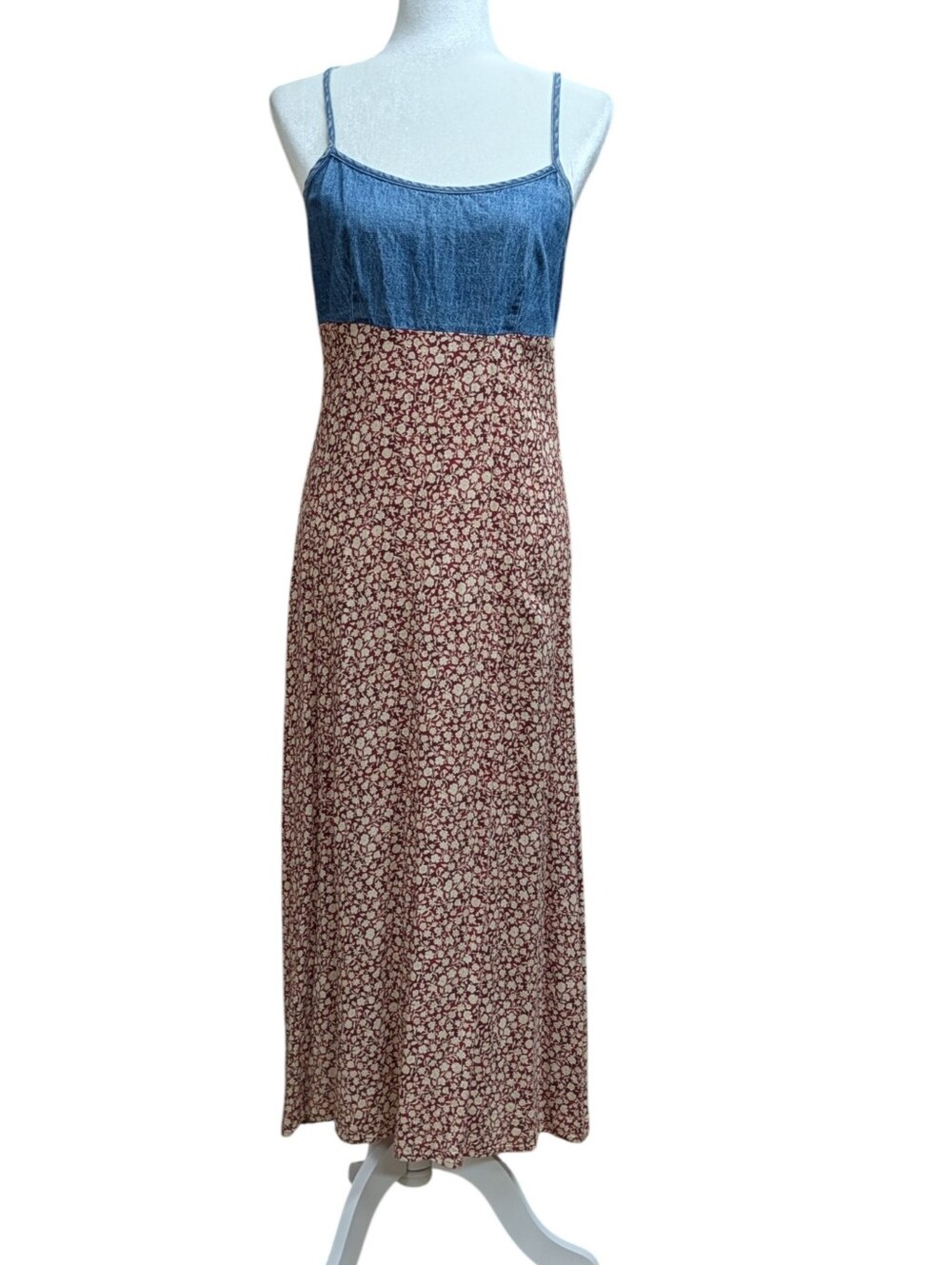 All That Jazz Y2K Denim Maxi Sundress Junior Size 7/8